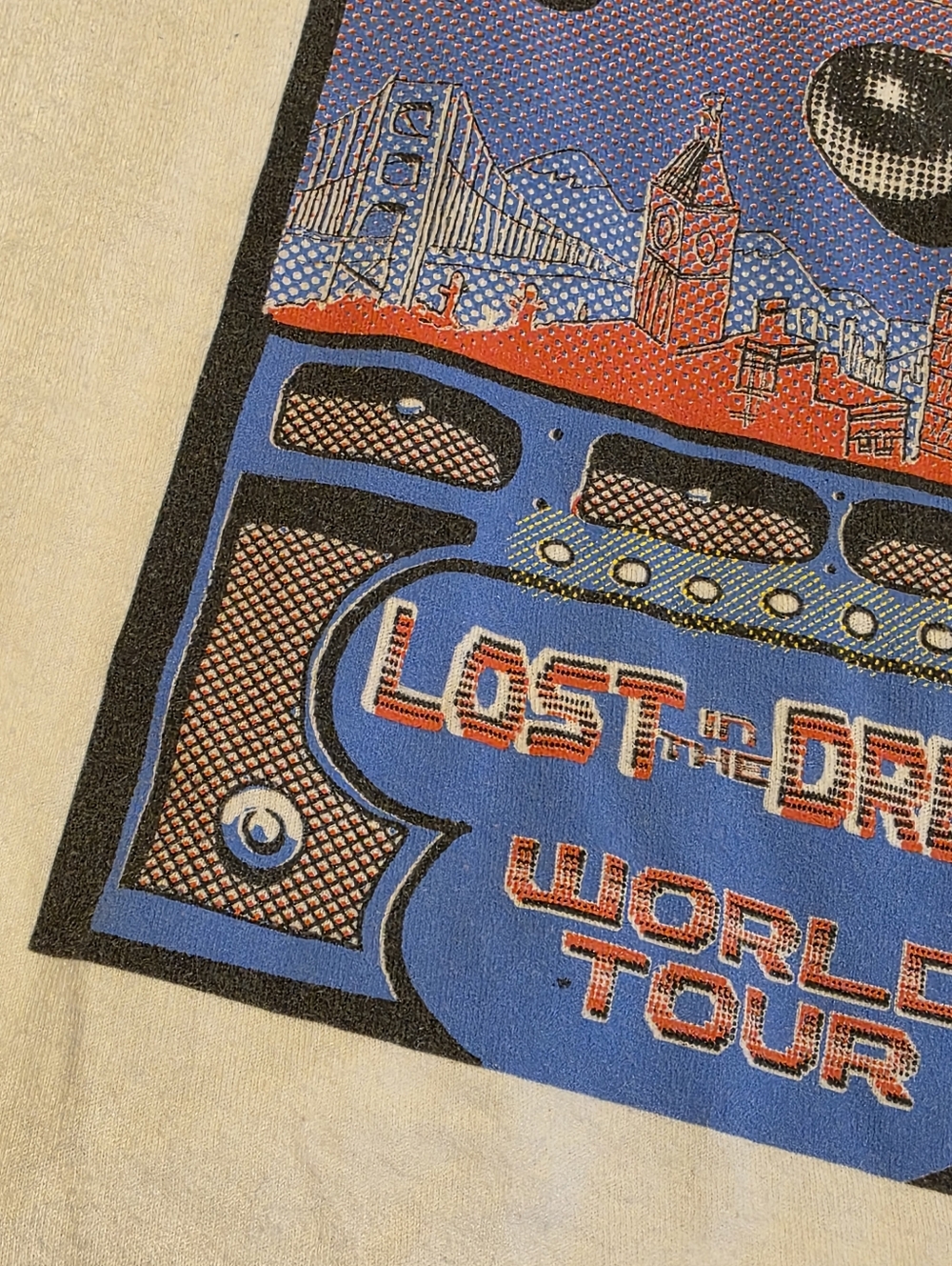 Tultex The War On Drugs 2014 Lost In The Dream Word Tour Raglan T-Shirt Size S - Picture 5 of 11